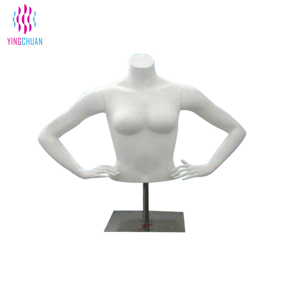 Fashion Female Upper Body Torso Mannequin Plastic Female And Male Bra Display Female Mannequin