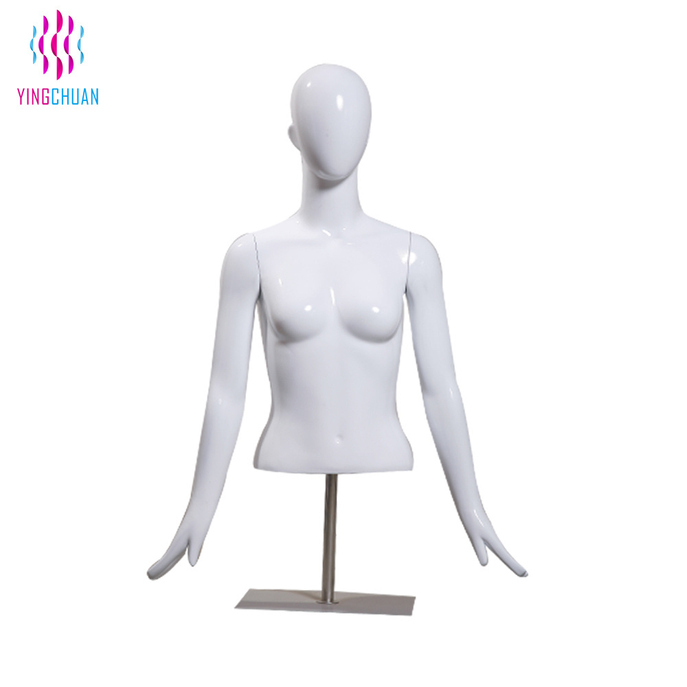 Fashion Female Upper Body Torso Mannequin Plastic Female And Male Bra Display Female Mannequin