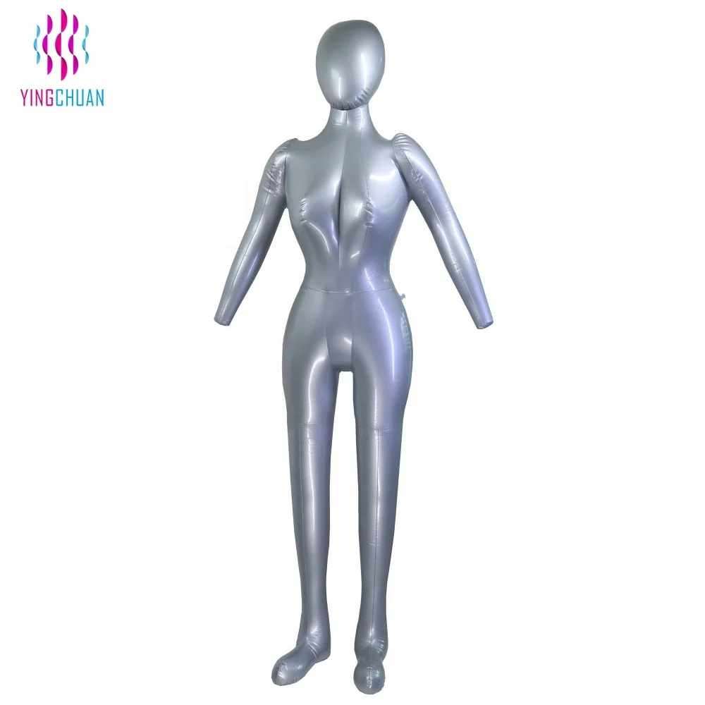 Inflatable Female Full Body Mannequin Dress Form Dummy Mannequin PVC Full Body Mannequin