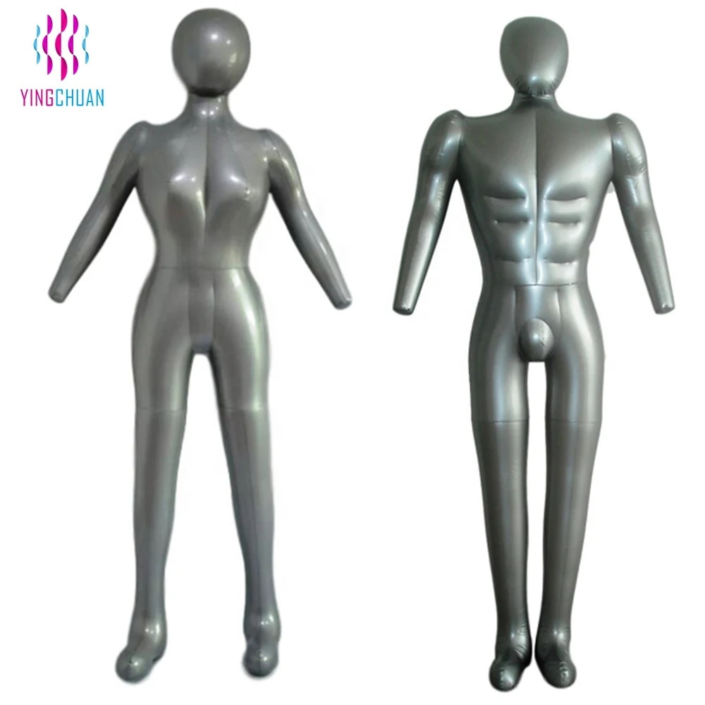 Inflatable Female Full Body Mannequin Dress Form Dummy Mannequin PVC Full Body Mannequin