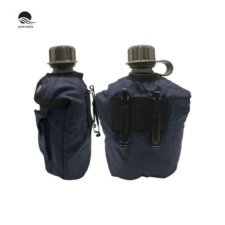 Free sample BSCI Tactical kettle 0.8L plastic field water bottle for hiking camping