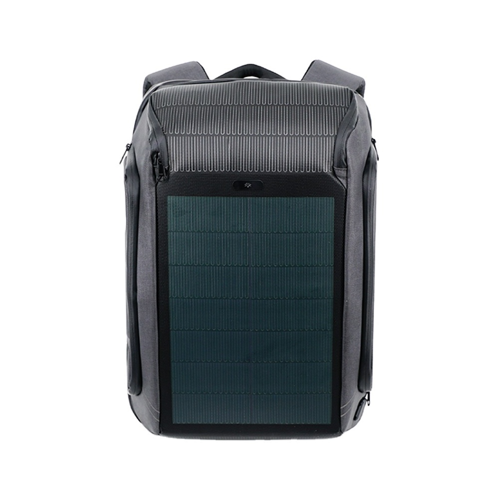 Free sample Kingsons Factory customization solar powered panel bagpack outdoor laptop backpack for men solar backpack smart