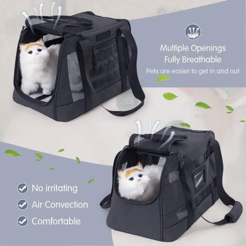 Free Sample Heavy Duty Foldable Waterproof Breathable Travel Pet Bag Carrier Portable Small Animal dog Carrier Bag