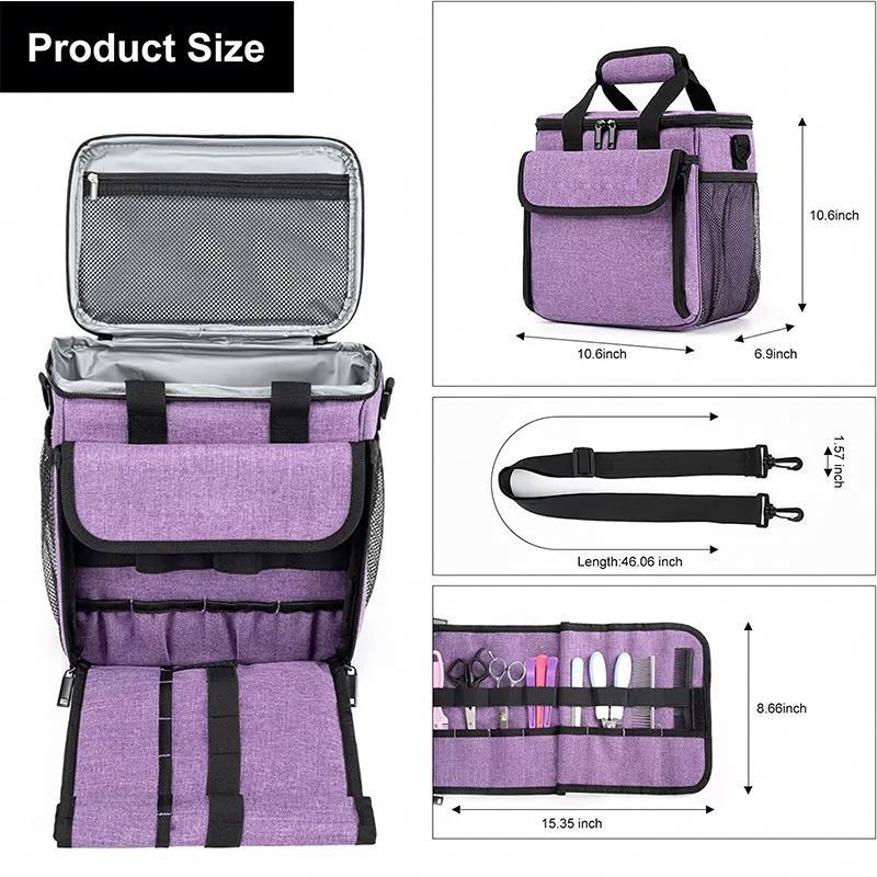 Free Sample Waterproof Large Capacity Pet Grooming Tote Bag Tool Kit Cat Dog Grooming Supplies Organizer Bag