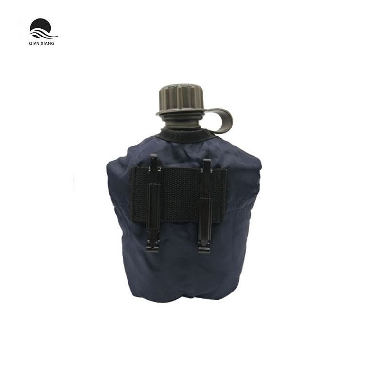 Free sample BSCI Tactical kettle 0.8L plastic field water bottle for hiking camping