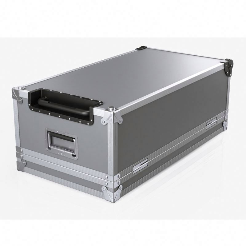 Free Sample Custom Size Silver Fireproof Long Large Aluminum Secure Lock Case Briefcase Portable Tool Box with Foam Padding