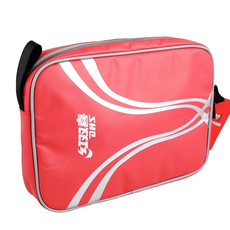 Free Sample Double happiness table tennis racket bag waterproof fabric Table Tennis Bag