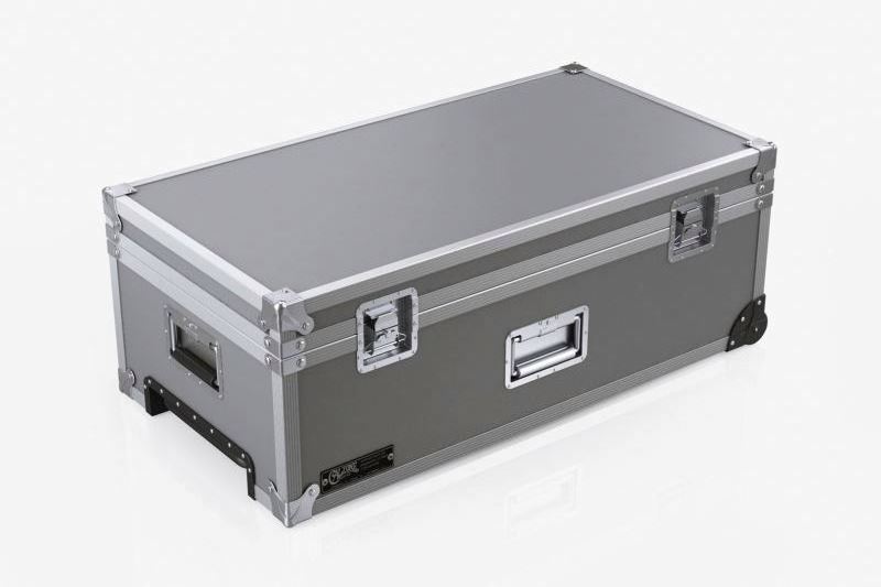 Free Sample Custom Size Silver Fireproof Long Large Aluminum Secure Lock Case Briefcase Portable Tool Box with Foam Padding