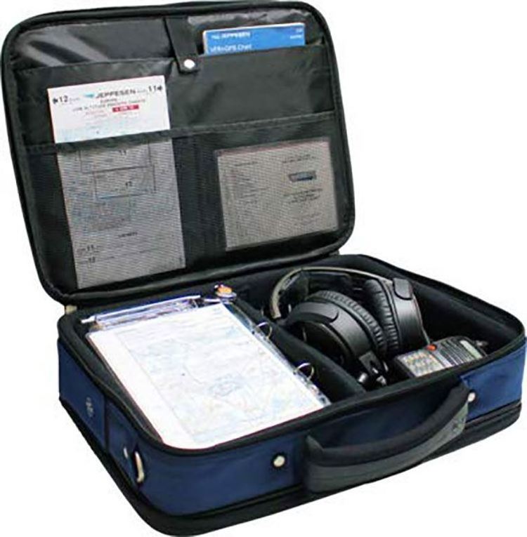 Pilot Bag Flight Bag Aviation Bag in Blue, Briefcase