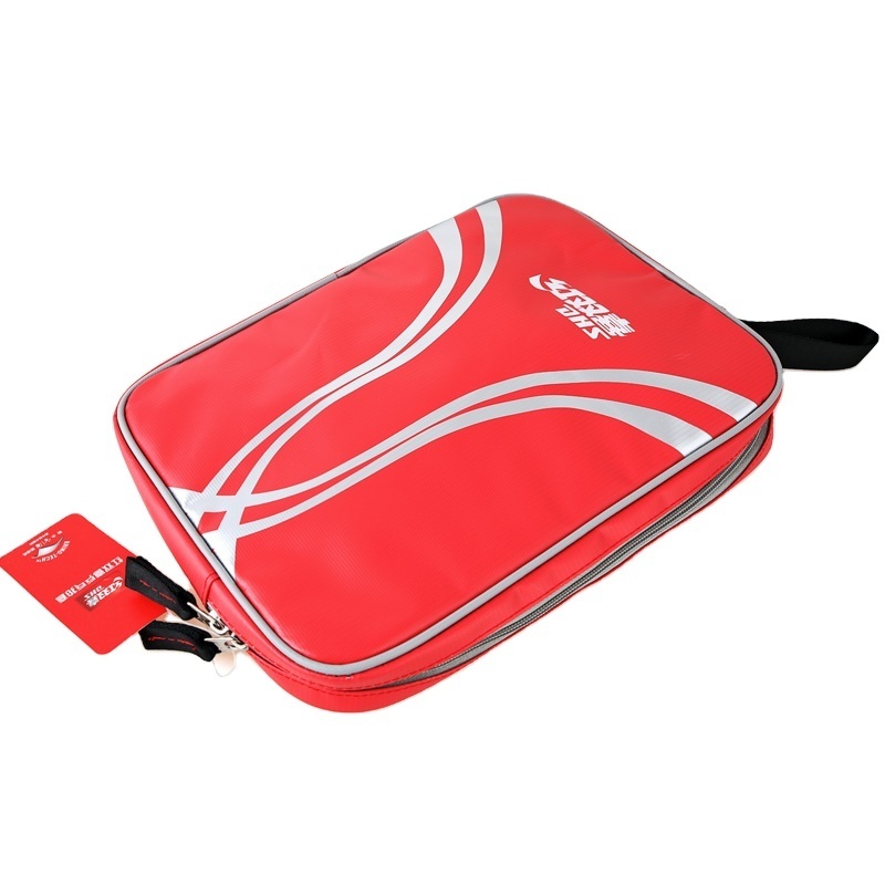 Free Sample Double happiness table tennis racket bag waterproof fabric Table Tennis Bag