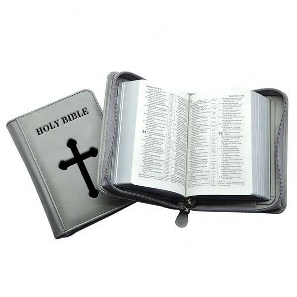 Free Sample High Quality Waterproof Church Bag Leather Bible Cover for Women Sublimation Bible Covers