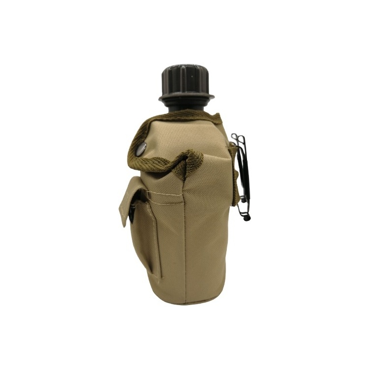 Free sample BSCI Tactical kettle 0.8L plastic field water bottle for hiking camping