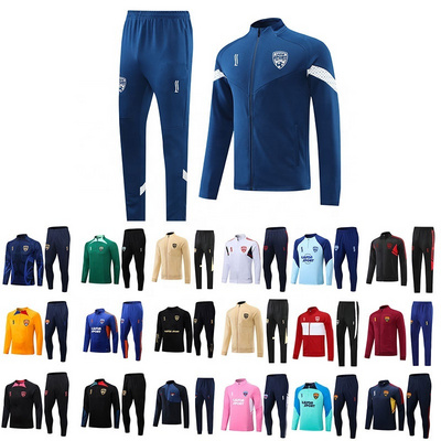 Luson High Quality Thailand Blank Youth Suppliers Soccer Club Team Uniforms Football Training Soccer Tracksuits For Men