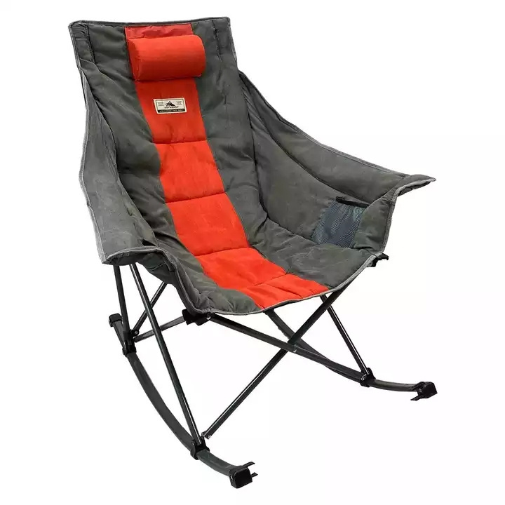 Luxury Comfortable Portable Foldable Outdoor Camping Rocking Chair Camping Beach Rocking Chair