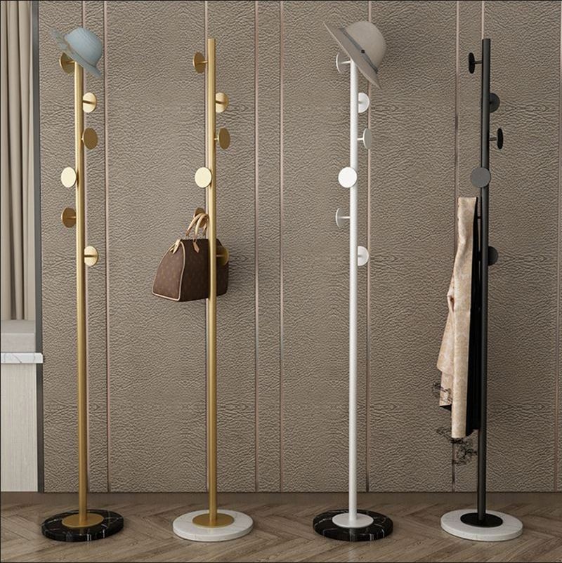 Lowest Price light luxury home bedroom gold clothing racks metal coat rack