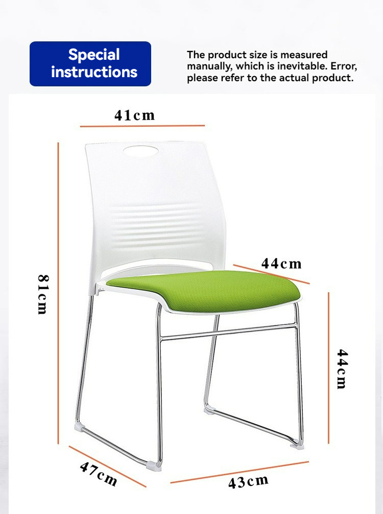 Youtai metal frame stacking office chair meeting conference room chair visitor training staff stackable chair