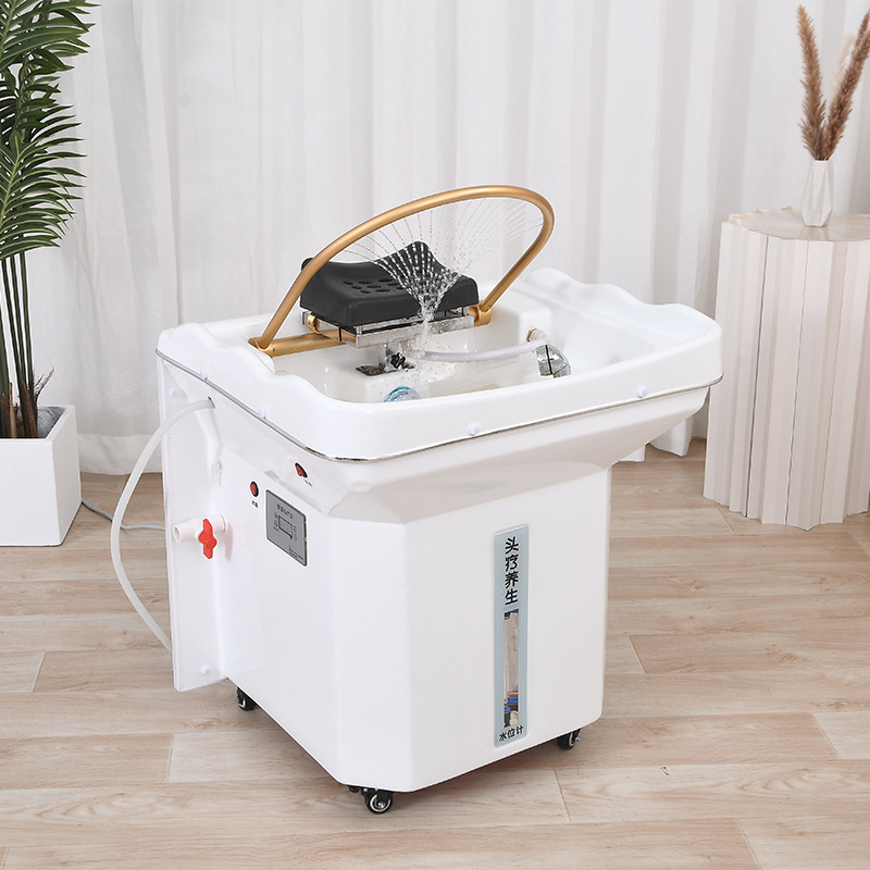 Youtai Portable Mobile Shampoo Bowl Salon Furniture Hair No Plumbing Customized Color Plastic Wash Hair Sink With Head Spa