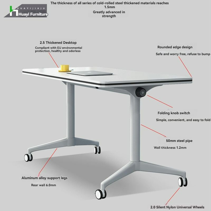 2024 Utai Modern foldable multifunctional training room furniture conference training table