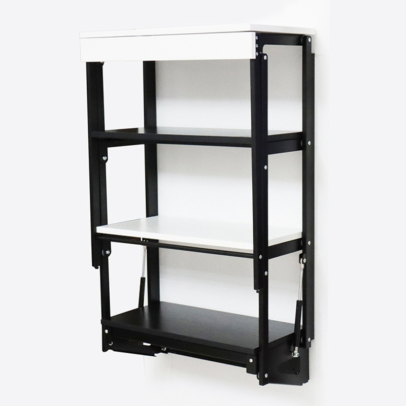 New modern multifunctional wall - mounted bookshelf expansion deformation folding shelving dining table