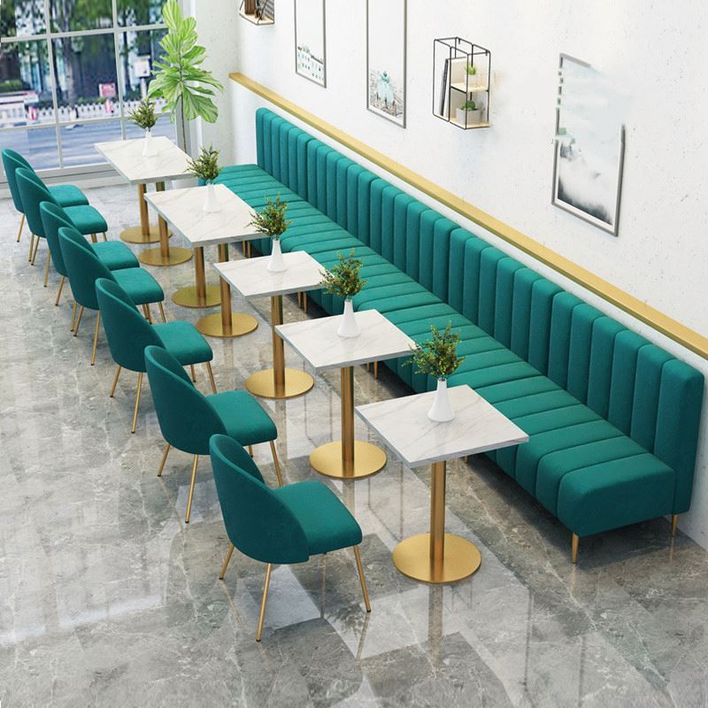 Commercial Furniture Double Side Restaurant Furniture Fast Food Sofa Cheap Restaurant Tables And Chairs