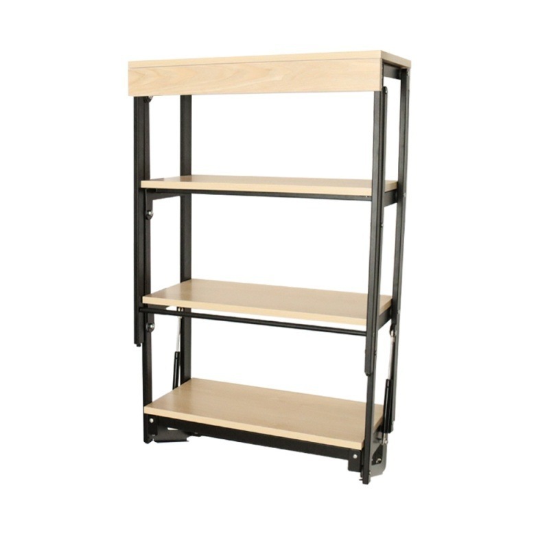 New modern multifunctional wall - mounted bookshelf expansion deformation folding shelving dining table