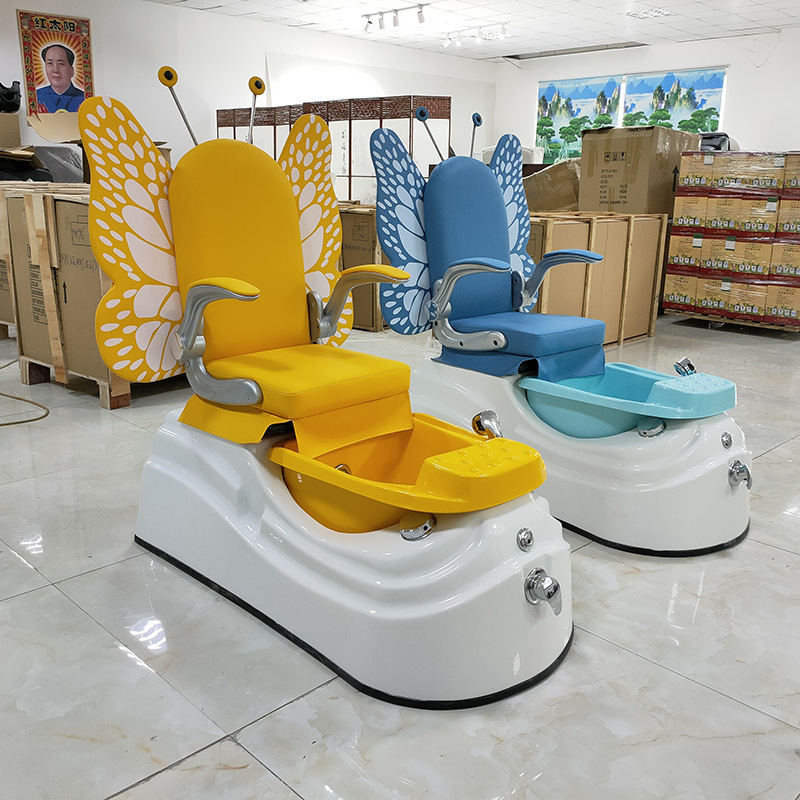 Youtai Electric Foot Massage Chair Cute Butterfly Kids Foot Wash Chair Nail Sofa