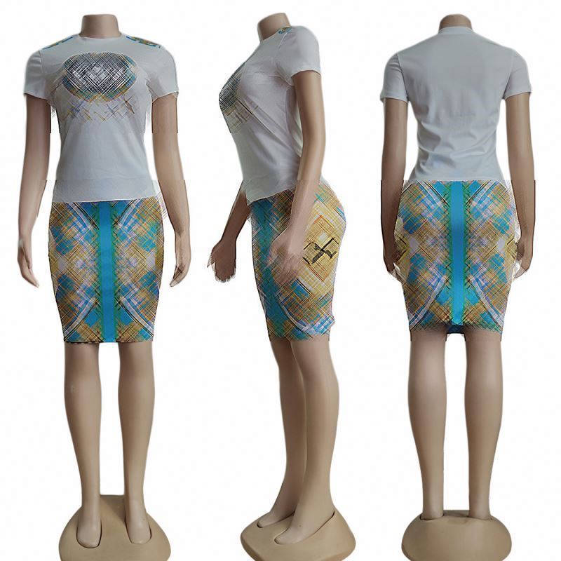 New arrival Brand women's clothing Casual women's skirts Short Sleeve and Short Skirt Sexy Women's Sets