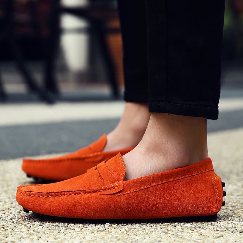 Unisex Moccasin Sepatu Loafers Tassel Shoes Latest Loafer Suede Driving Shoes For Men's Loafer