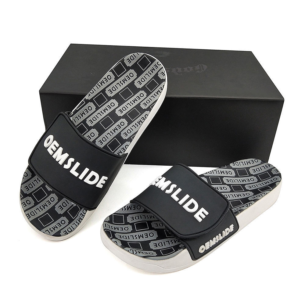 2022 Custom With Slides Logo Slippers Designer 3D Printed Rubber Slippers Slides Men's Custom Slippers Sandals