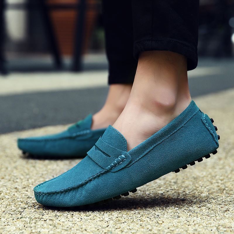 Unisex Moccasin Sepatu Loafers Tassel Shoes Latest Loafer Suede Driving Shoes For Men's Loafer