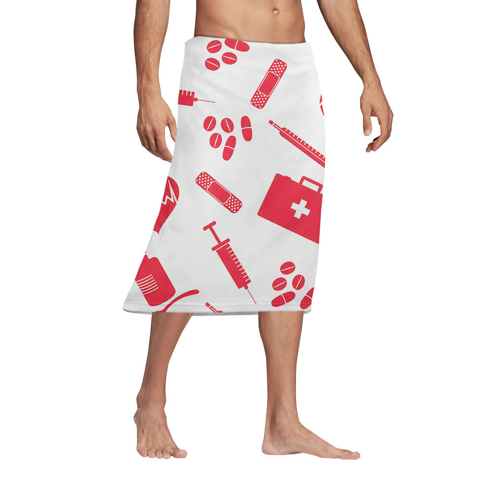 Print On Demand Men Sarong Indonesia Hawaiian Sarong For Men Traditional Clothing Custom Dresses Wrap Pareo Lungi Skirts Bali