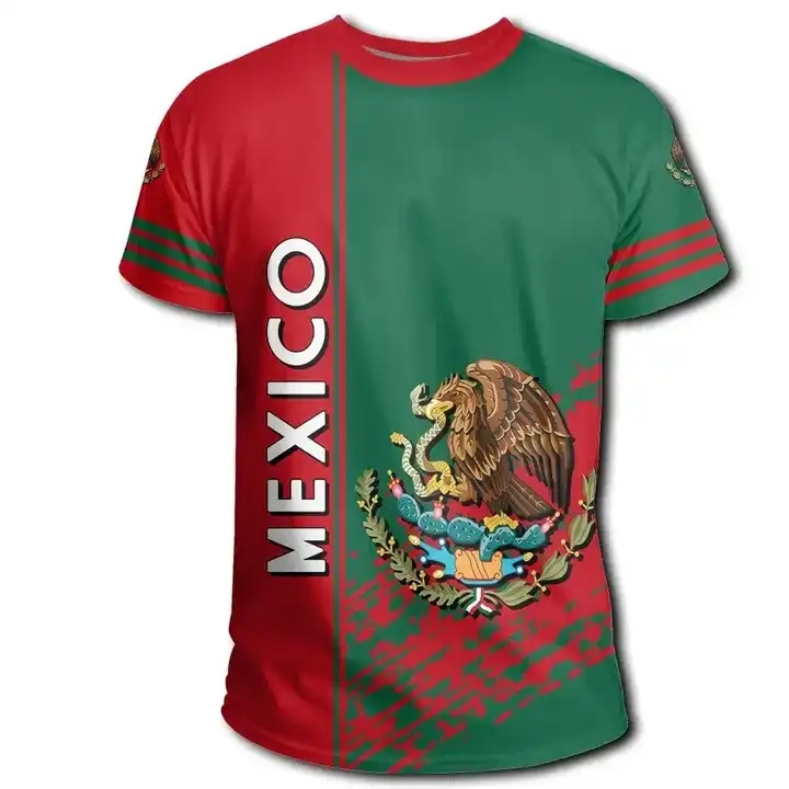 Plus Size Mens T Shirts The United States Of Mexico T Shirt Logo Free Custom Name Number Mexican Print O-neck Clothing T-shirts