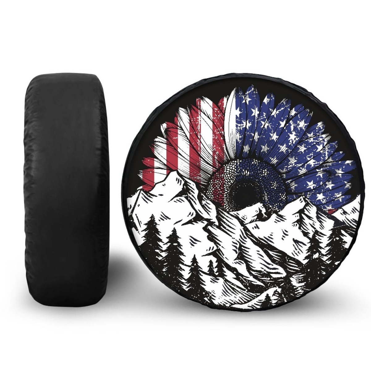 Spare Tire Cover Camouflage Skull for Jeep Trailer Rv Truck 14 15 16 17 Inch Sunscreen Dustproof Corrosion  Proof Wheel Cover