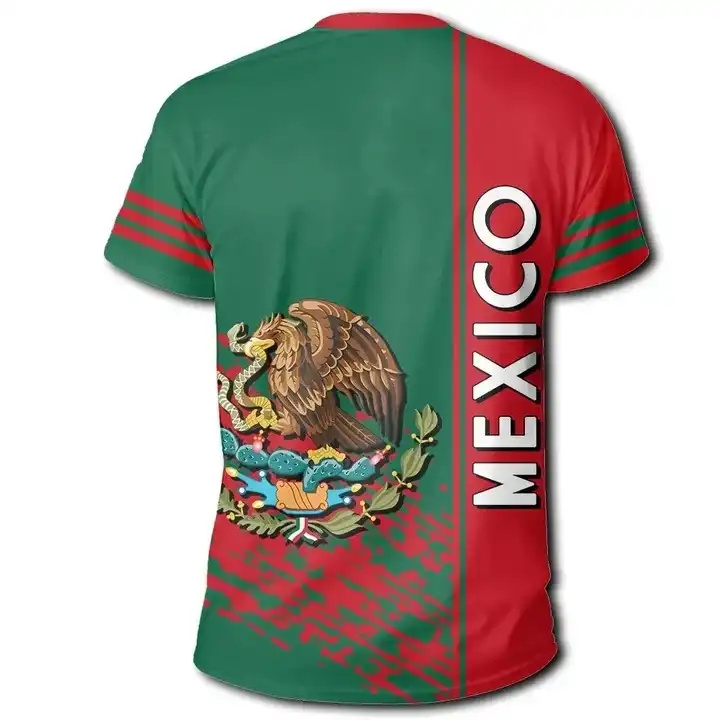 Plus Size Mens T Shirts The United States Of Mexico T Shirt Logo Free Custom Name Number Mexican Print O-neck Clothing T-shirts