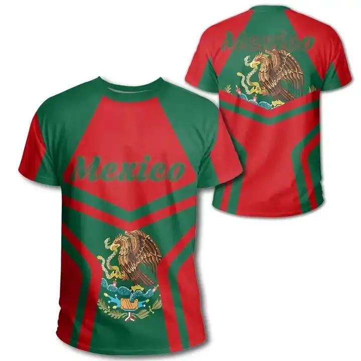 Plus Size Mens T Shirts The United States Of Mexico T Shirt Logo Free Custom Name Number Mexican Print O-neck Clothing T-shirts