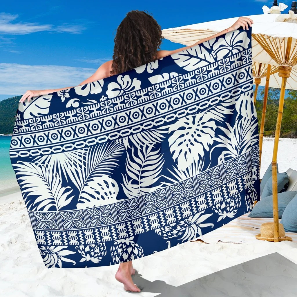 Cheap Sarongs In Bulk Custom Summer Trending Hawaiian Sarong Maori Gold Fern Sarong Cover Up Swimwear & Beachwear Wholesale