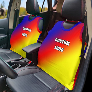 Custom Design Wholesale Universal Use Fabric Car Seat Cover Backrest Vest Auto Seat Cover Car Interior Accessories Decorative