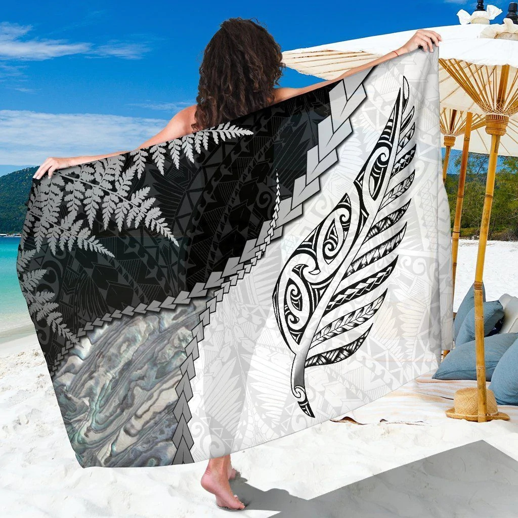 Cheap Sarongs In Bulk Custom Summer Trending Hawaiian Sarong Maori Gold Fern Sarong Cover Up Swimwear & Beachwear Wholesale