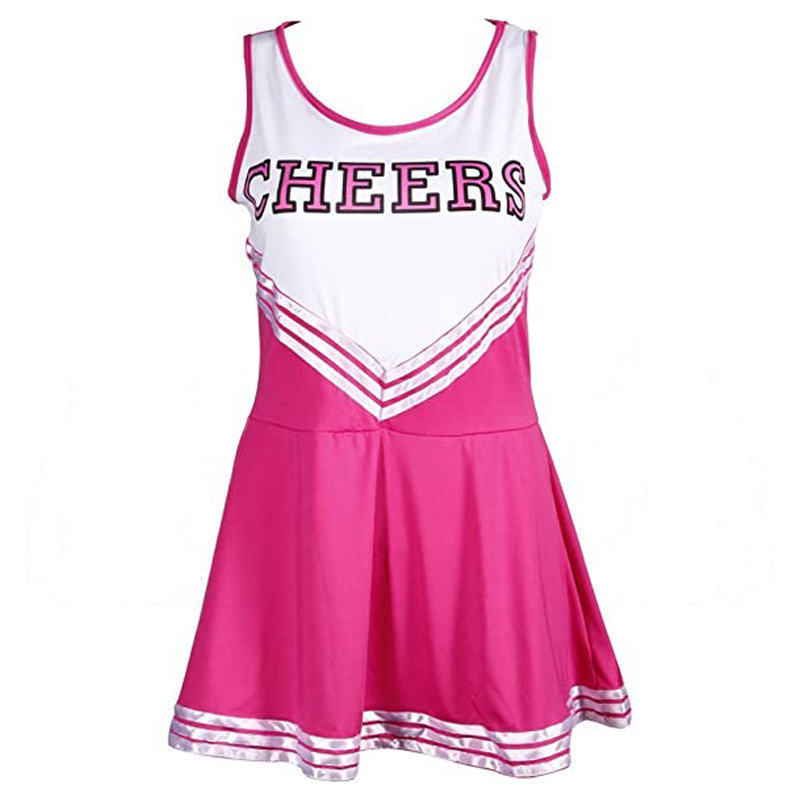 Fashion Style Cheer Costumes Free Design Your Style Pink Cheerleading Dress Accept Any Uniforms Cheerleader Wear Print on Demand