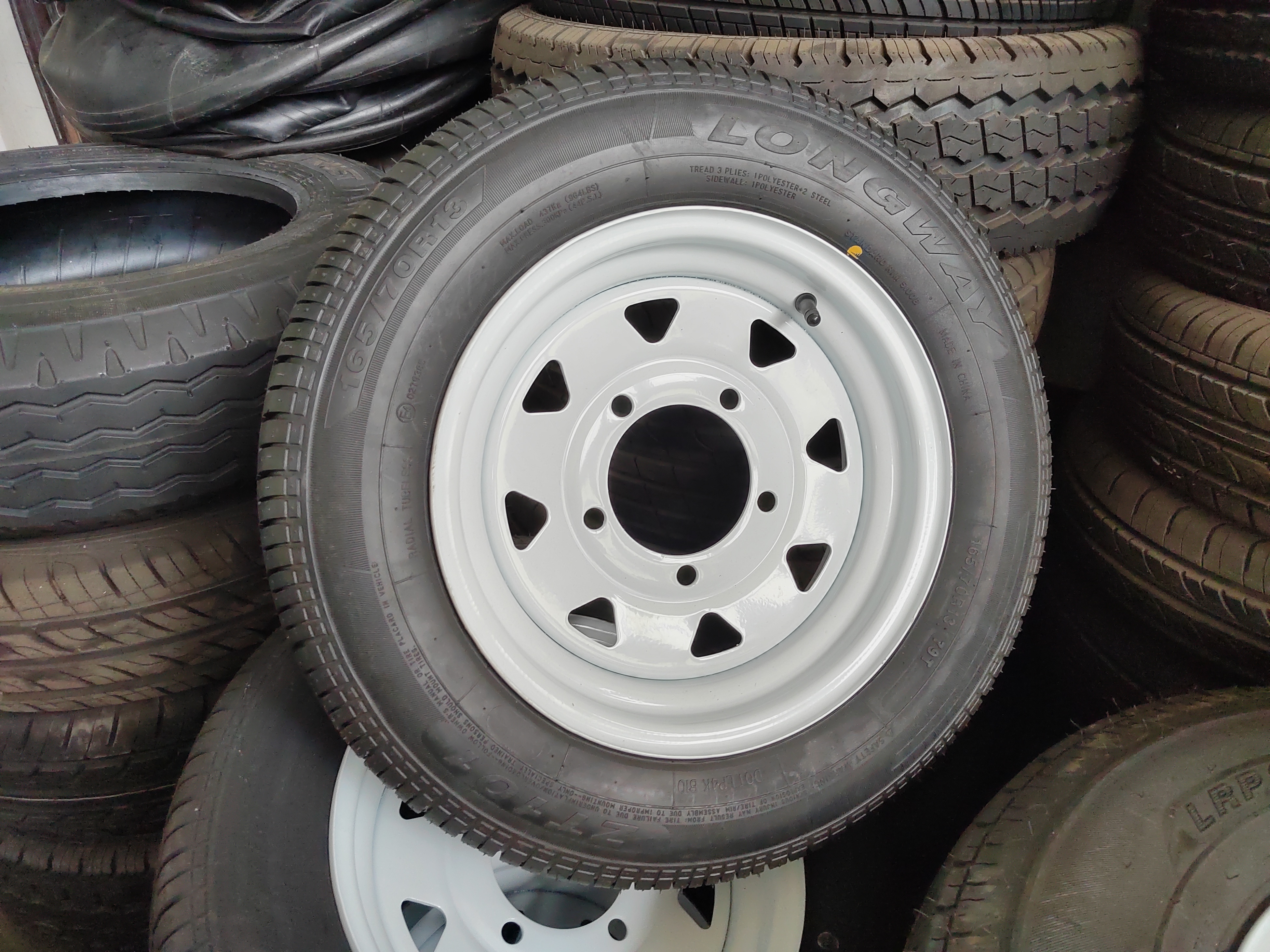 Trailer Tires 4 80 8 Tubeless Tire Rubber Wheel OEM Symbol Codes Design Trucks Rating Origin Type Warranty Tyres