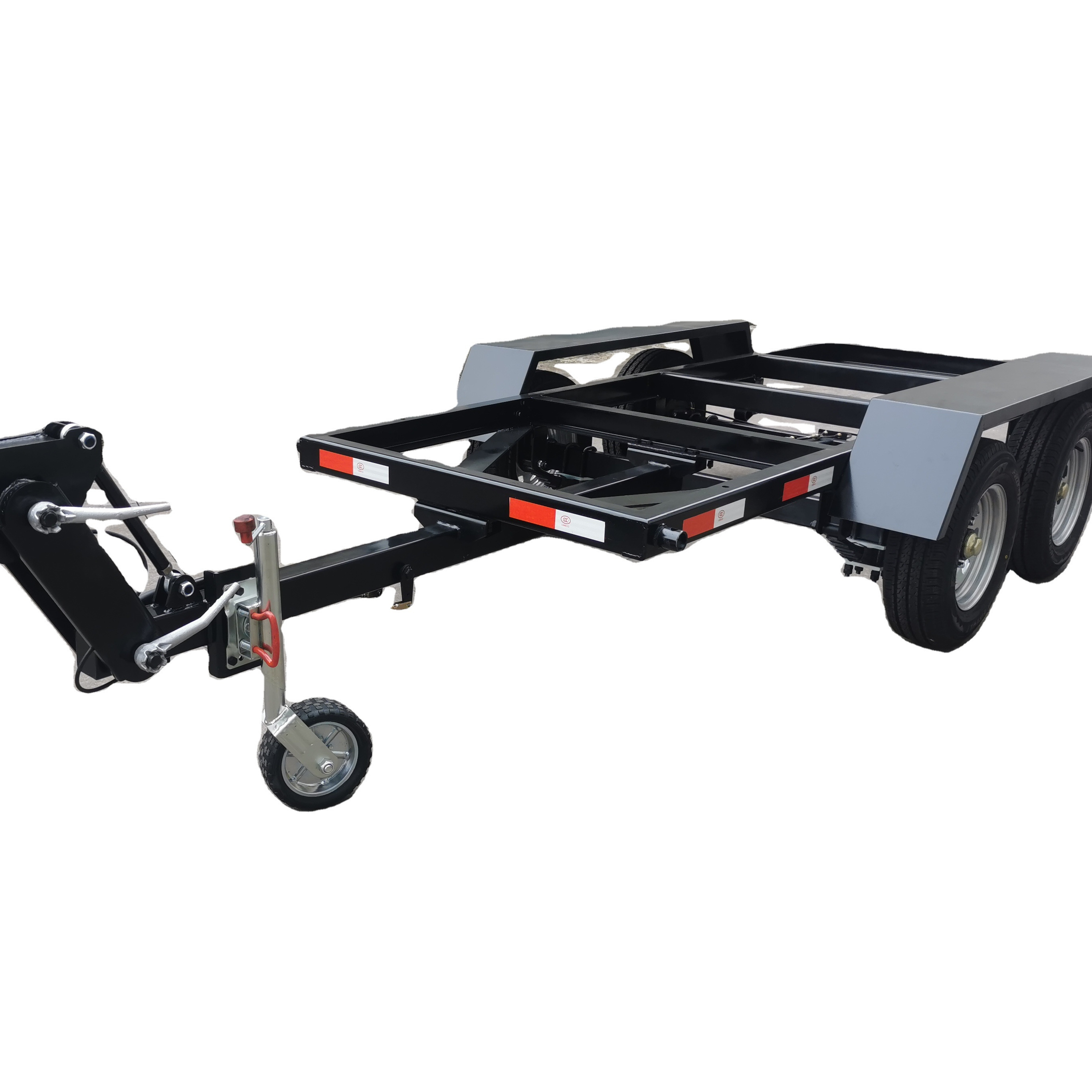 Hot portable trailer steel frame chassis 2 axle trailer frame for sale