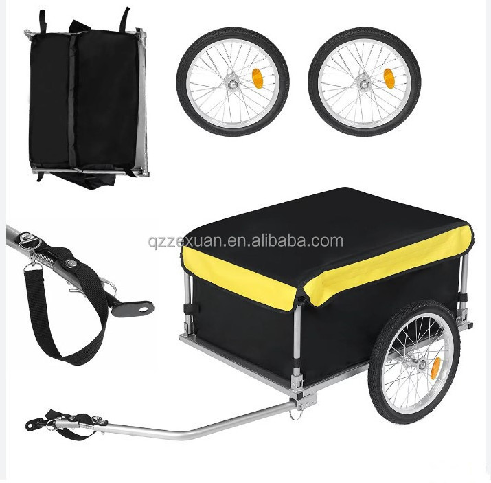 China bicycle trailer cargo carriers outdoor trolley bike trailer