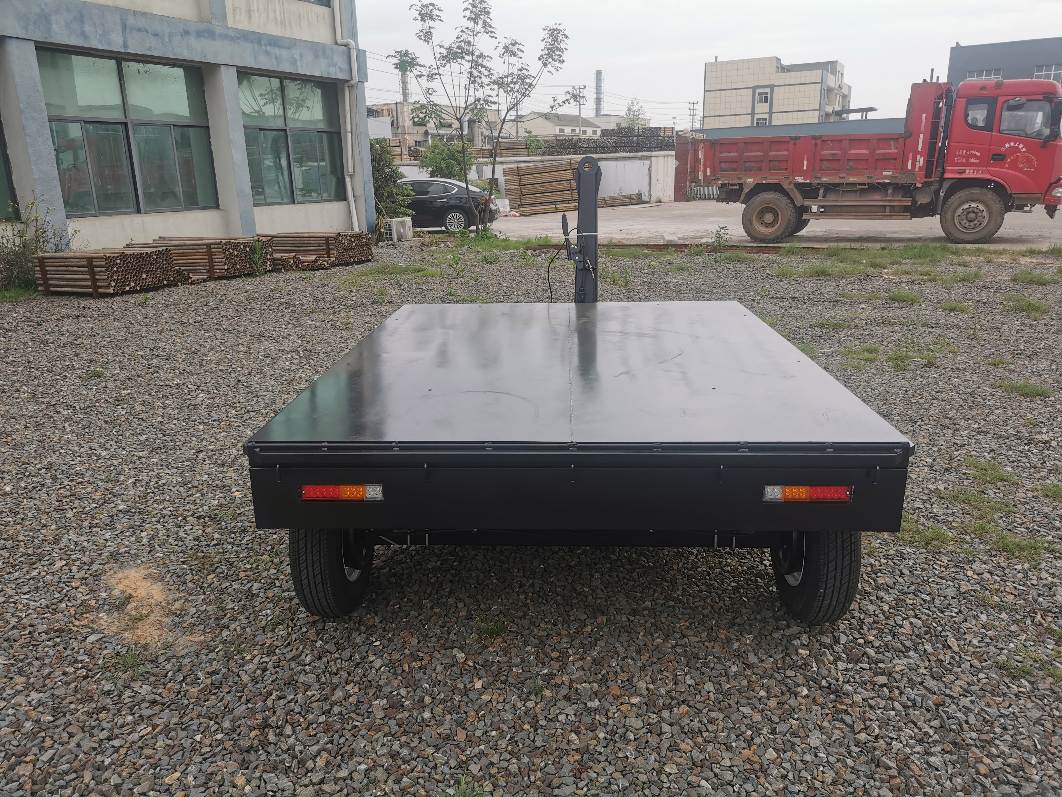 Factory customized 2 axle Small Equipment Trailer with turn signal