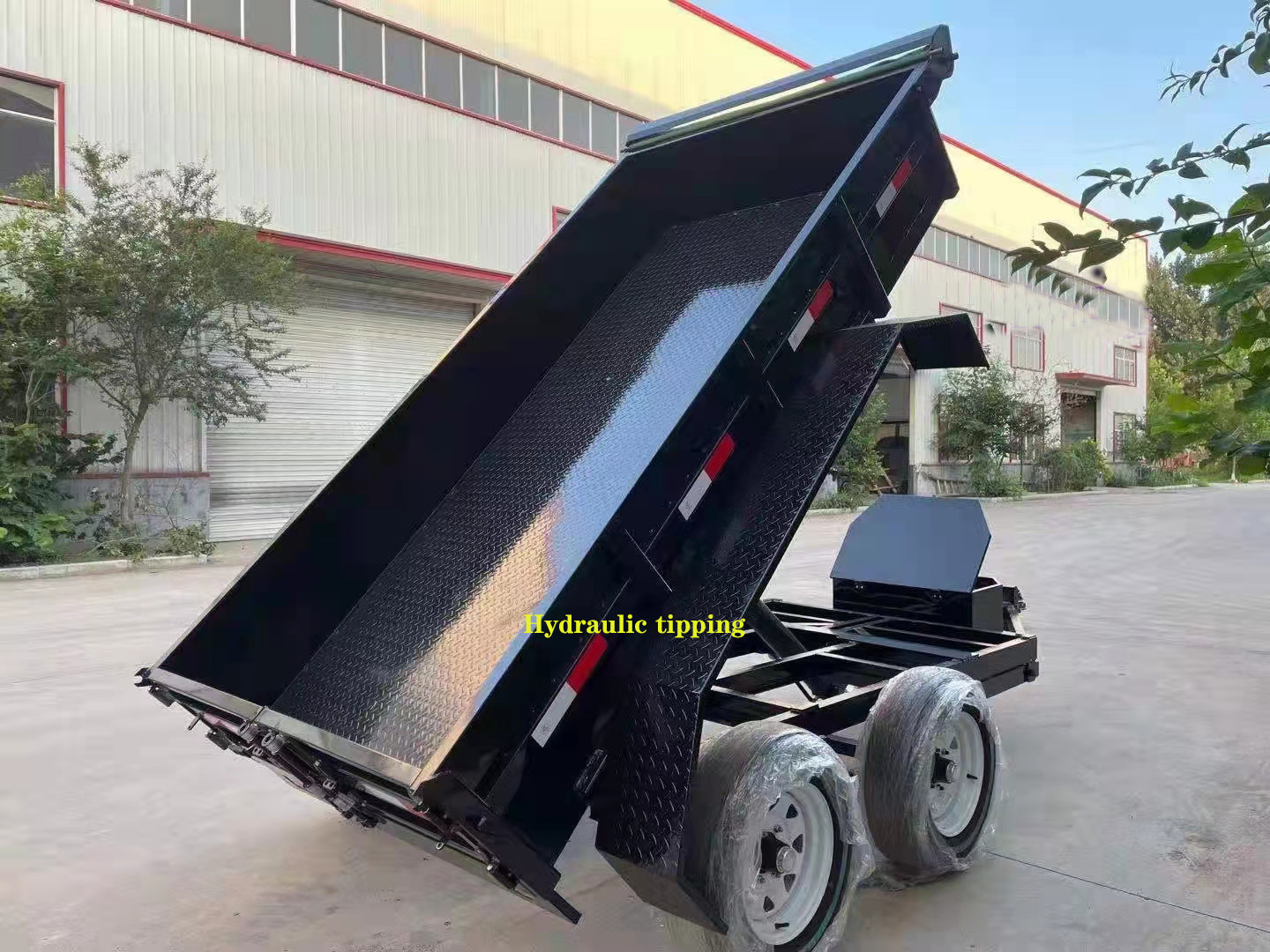 Factory Customized Hot Sale Hydraulic Dump Farm Trailer Silver Welding ISO Trailer Superior Products for Sales