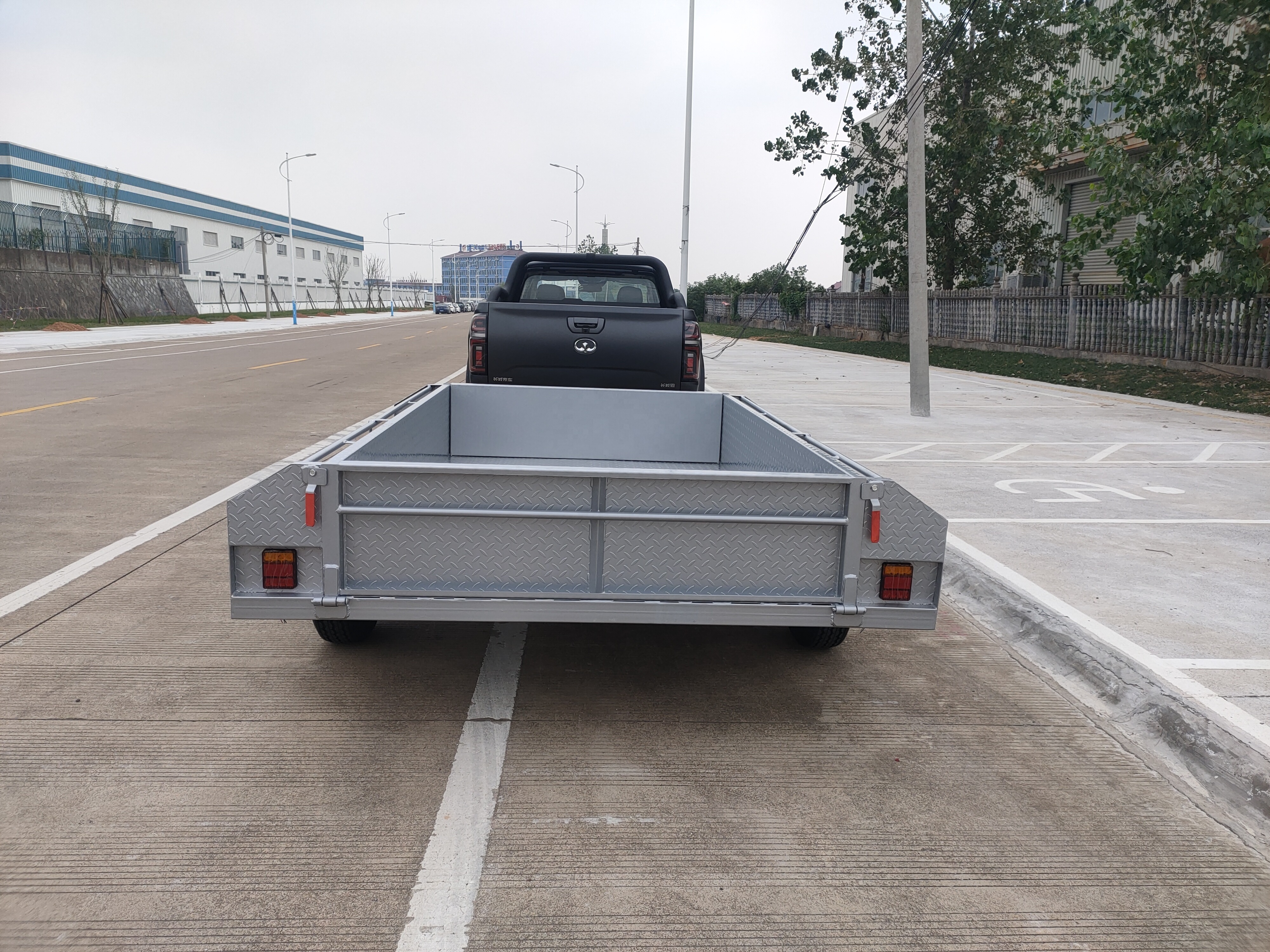 China hot manufacturer small single wheel cargo utility trailers for sale