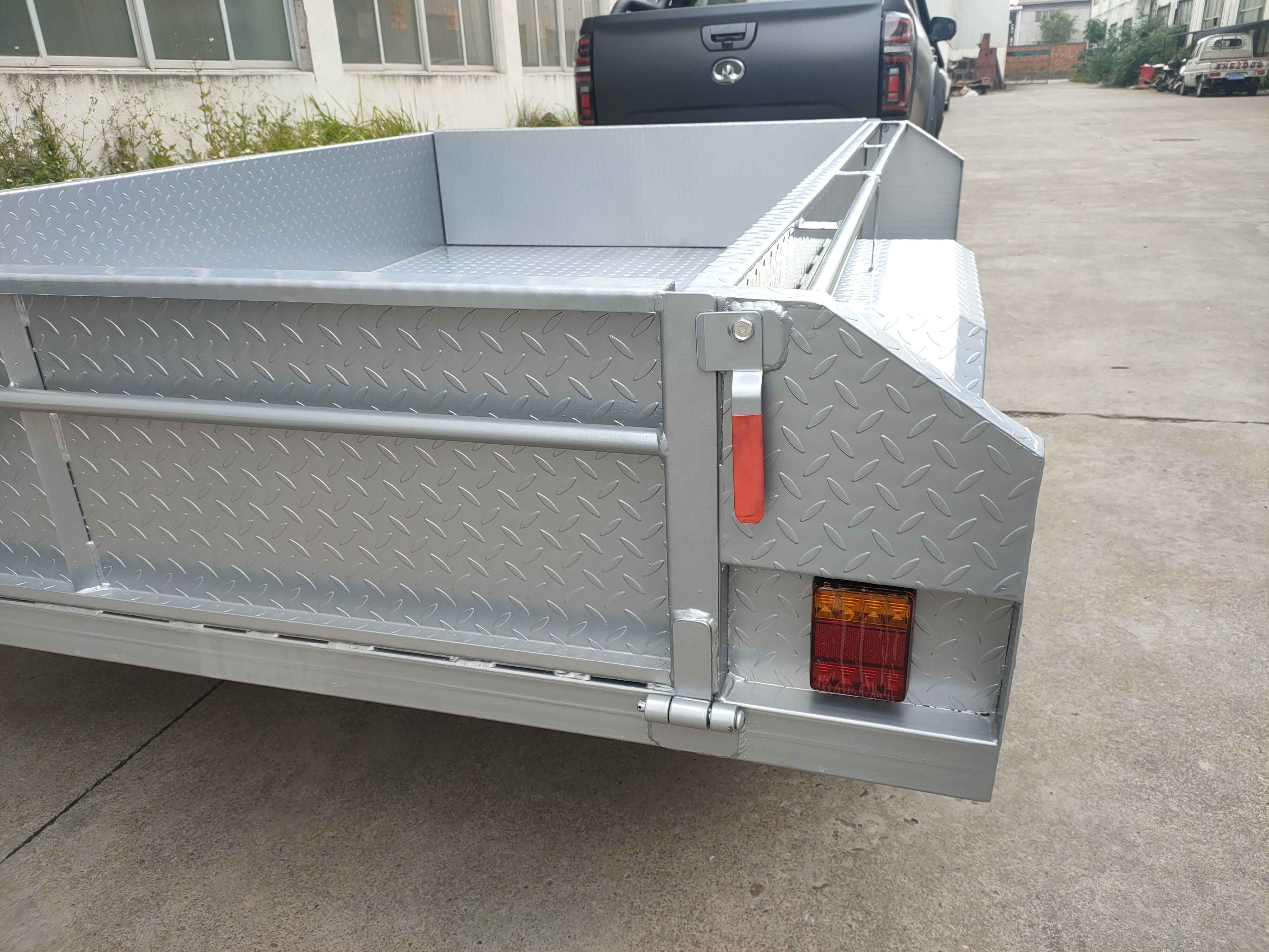 China hot manufacturer small single wheel cargo utility trailers for sale