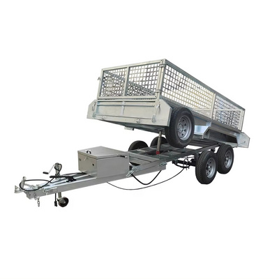 Customization China portable galvanized utility cage farm trailer