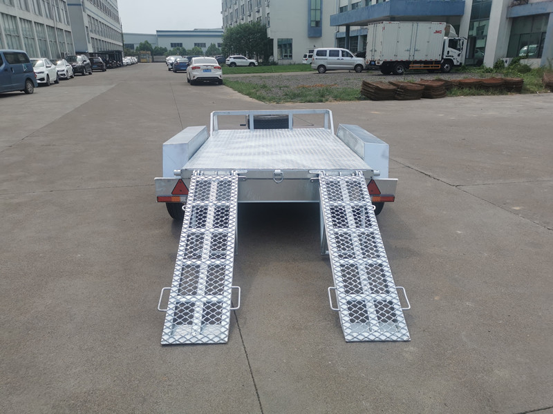 Small Mini Excavator Trailer Tandem Trailer for Excavator Steel Customization Car Trailer Hot Dip Galvanized Finish Double Axle