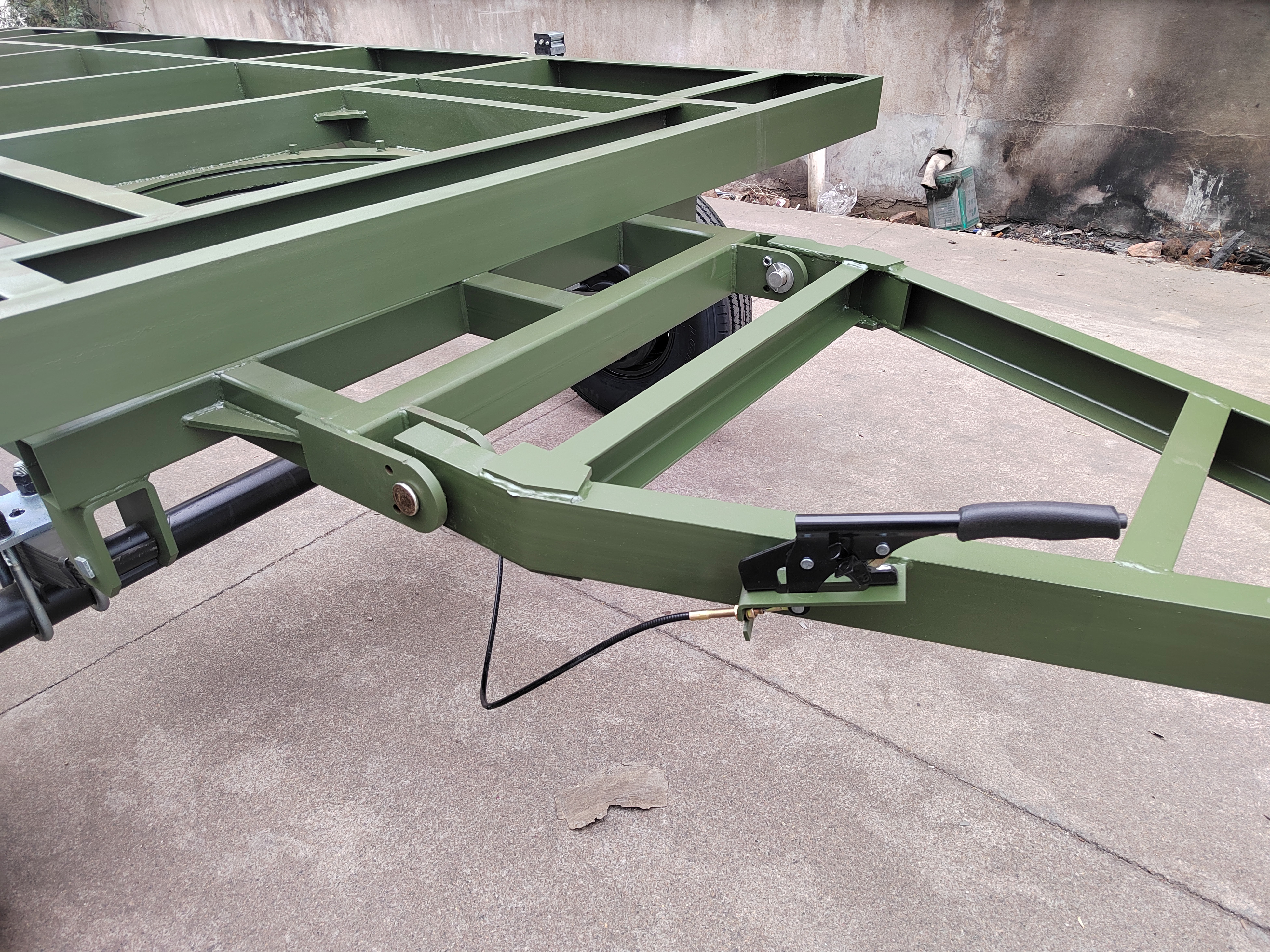 Heavy Duty Tandem Trailer Max OEM Steel Truck  container trailer frame House base trailer chassis