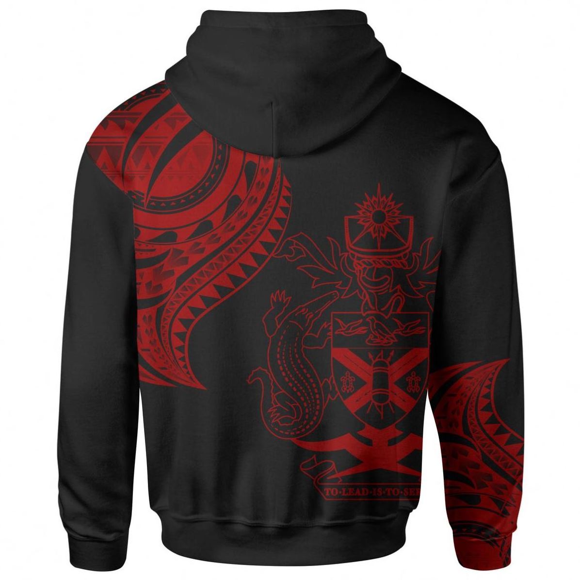 High Quality Wholesale Men Raglan Hoodie Polynesian Solomon Islands Hibiscus Flower Print Drawstring Pullover Oversized Men Top